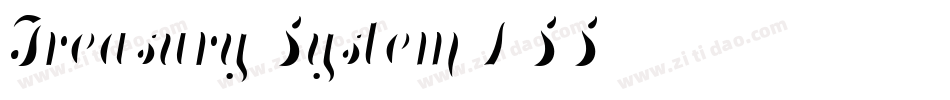 Treasury System DSS字体转换